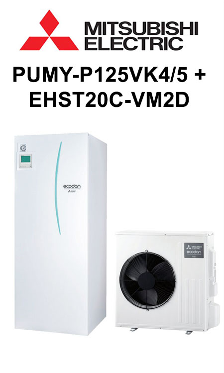 MITSUBISHI-ELECTRIC-PUMY-P125VKM4-5-+-EHST20C-VM2D